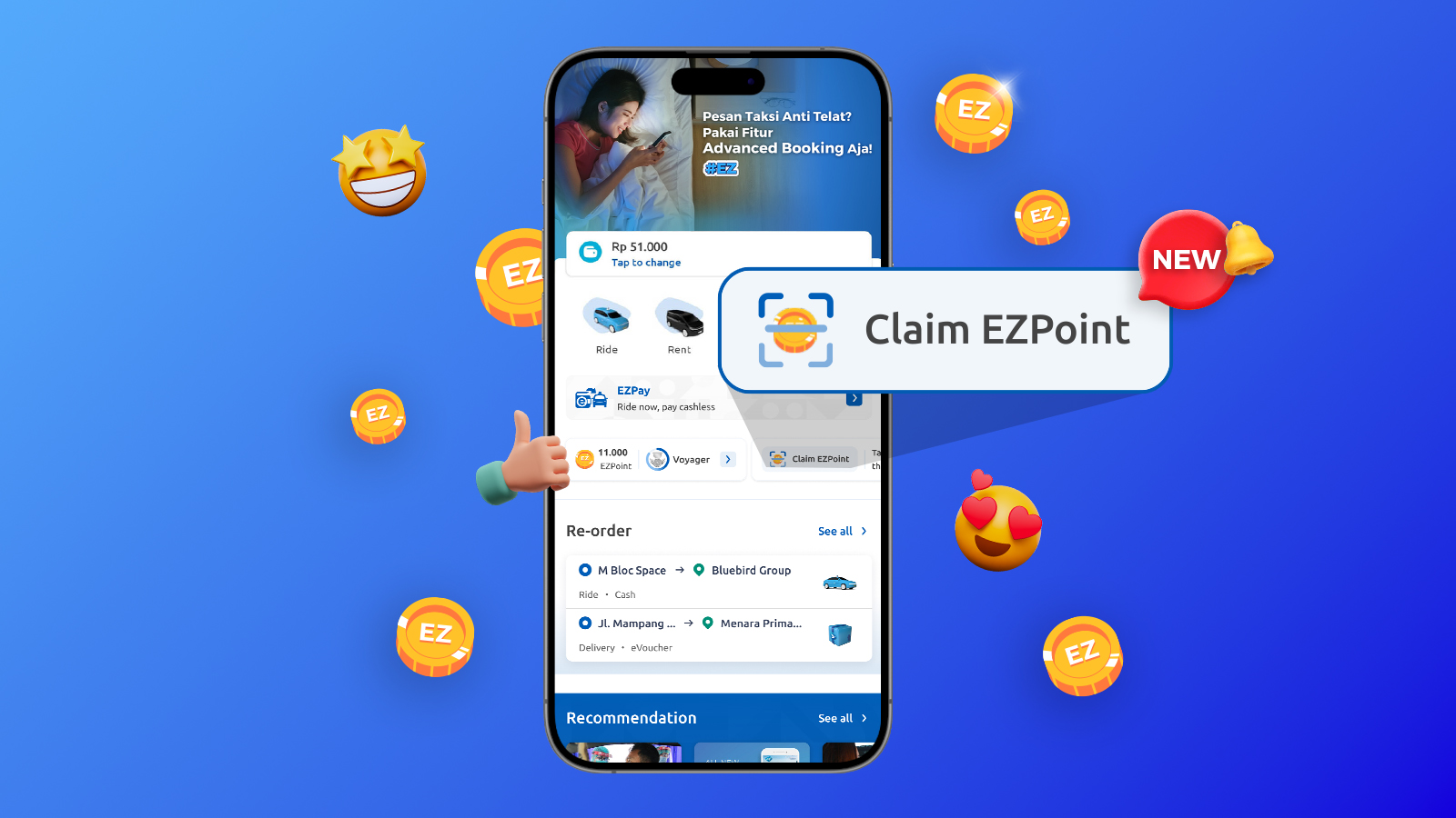 Claim EZPoint for Street Hail Transaction & Call Center Order