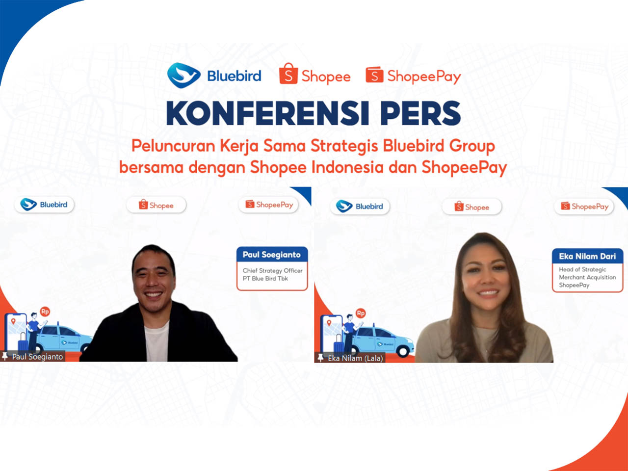 Berangkat Aman, Belanja Nyaman dengan Bluebird Group, Shopee Indonesia, dan ShopeePay